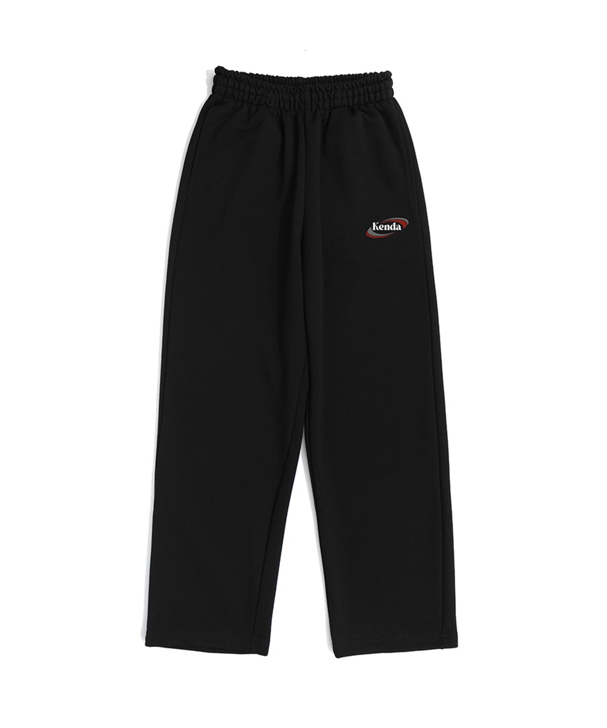 켄다(KENDA) DOUBLE SLASH LOGO STRAIGHT SWEATPANTS (BLACK)