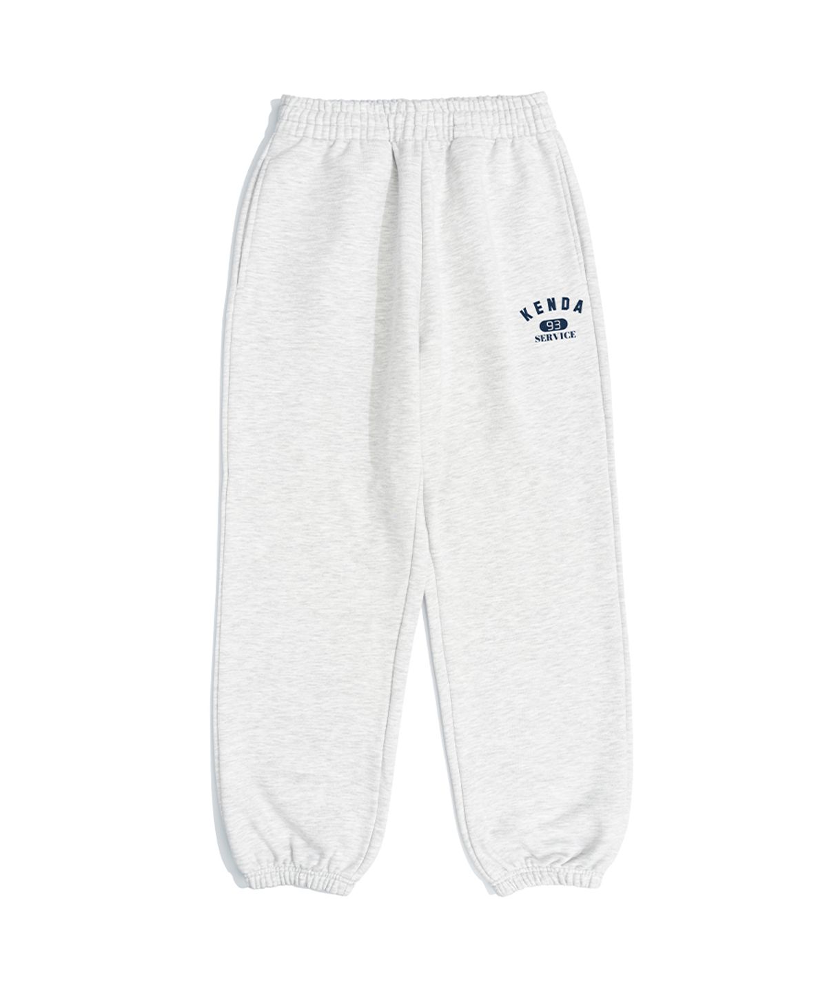 켄다(KENDA) RETRO  LOGO JOGGER SWEATPANTS (LIGHT MELANGE)