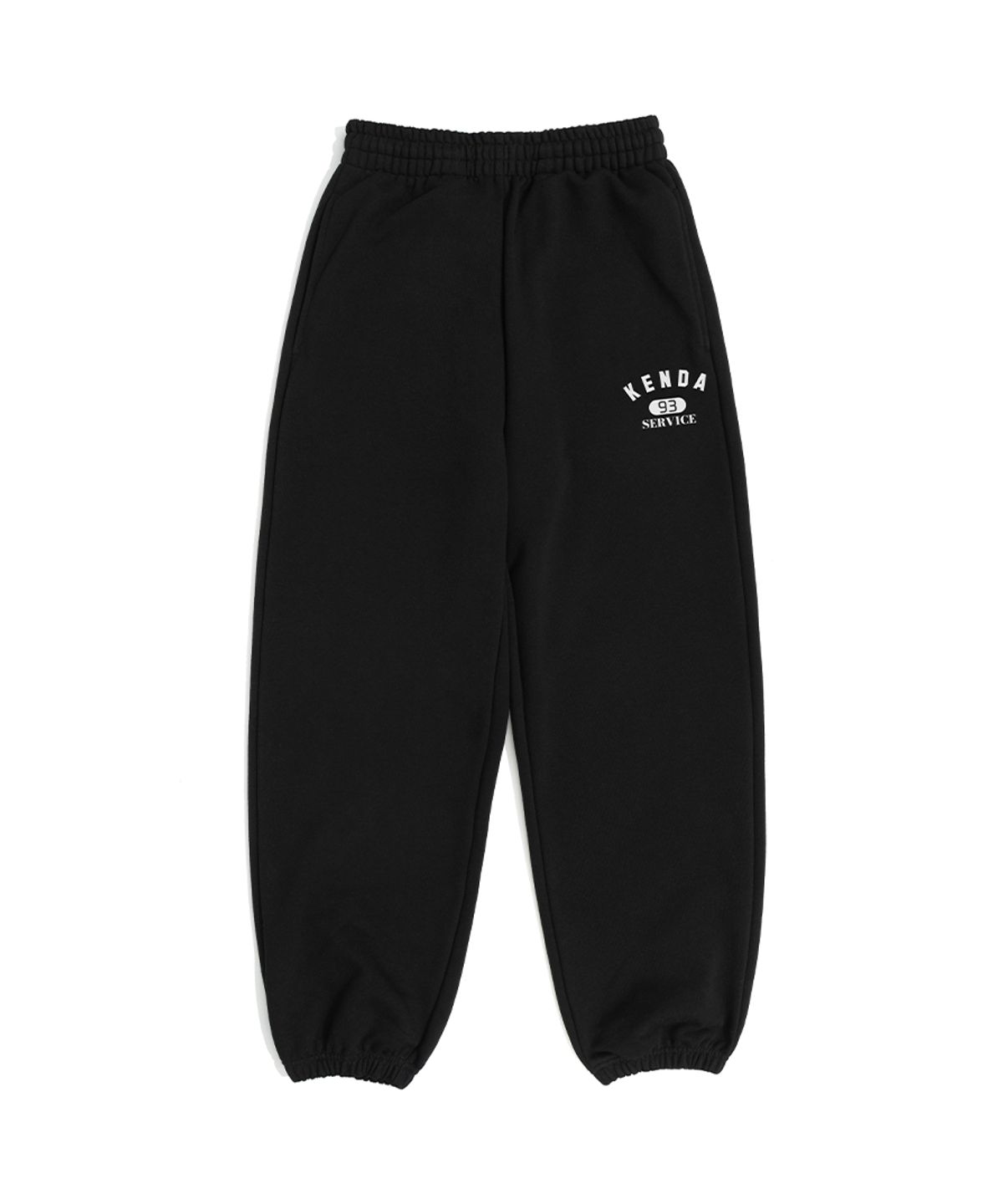 켄다(KENDA) RETRO  LOGO JOGGER SWEATPANTS (BLACK)