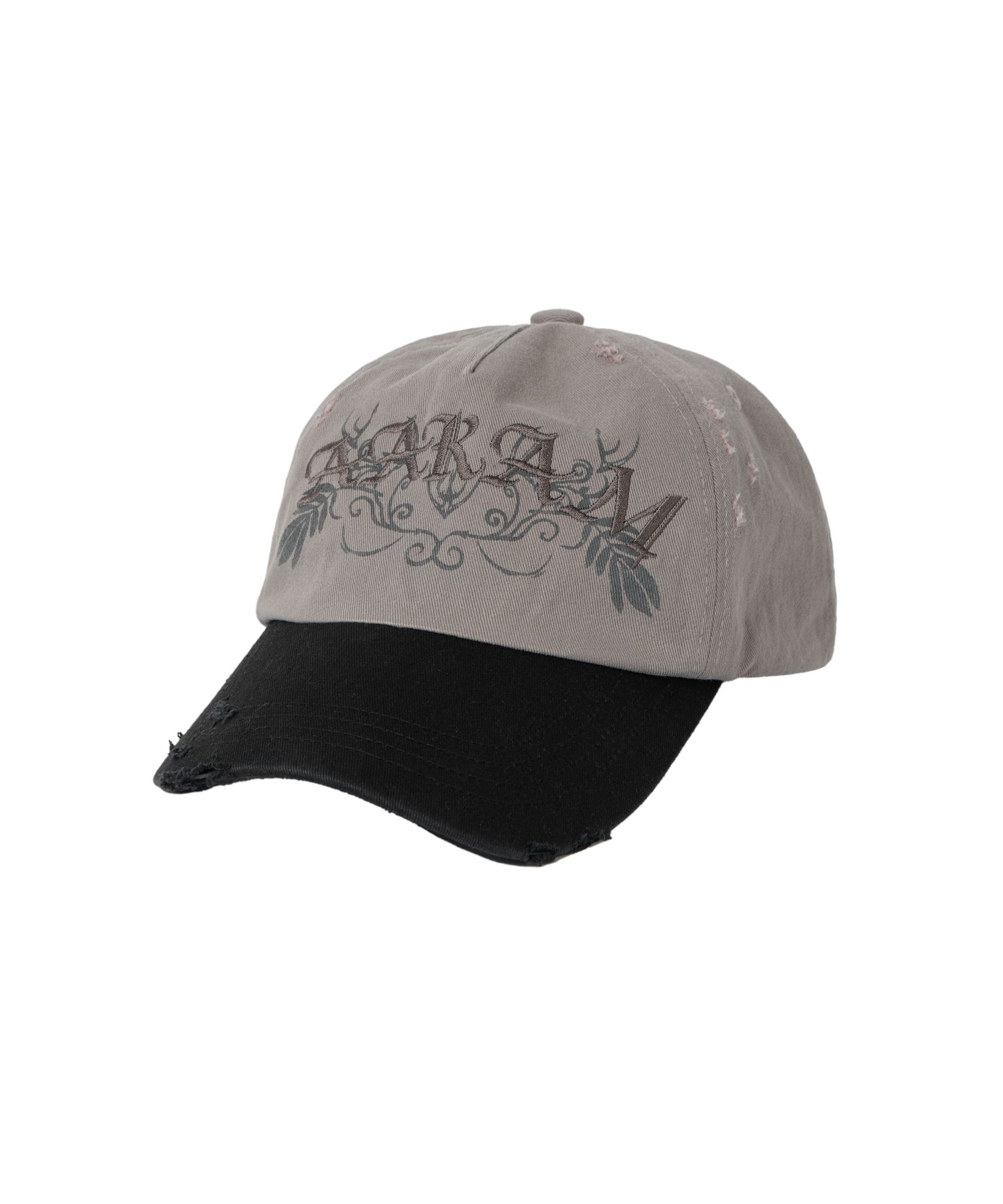 【AAKAM】VTG Washed Damage Ball Cap MUSINSA | AAKAM VTG Washed Damage Ball Cap (Black)