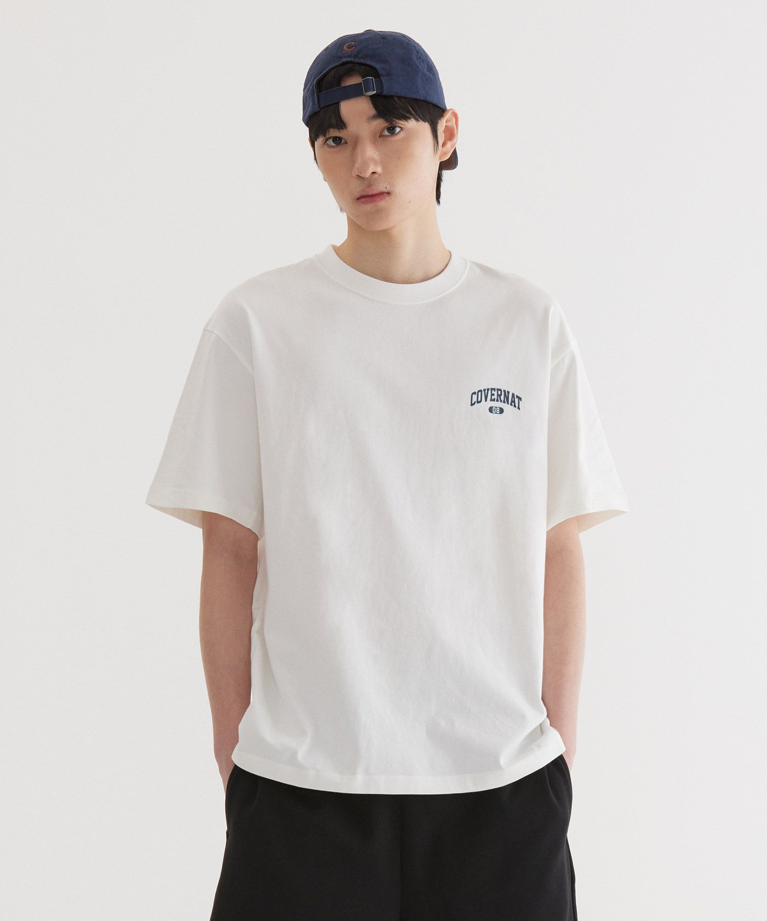 Tシャツ・カットソー COVERNAT Subinier Busan T-shirt White COVERNAT | No.1 K-fashion Store MUSINSA