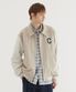 C로고 카라 바시티 자켓 Beige