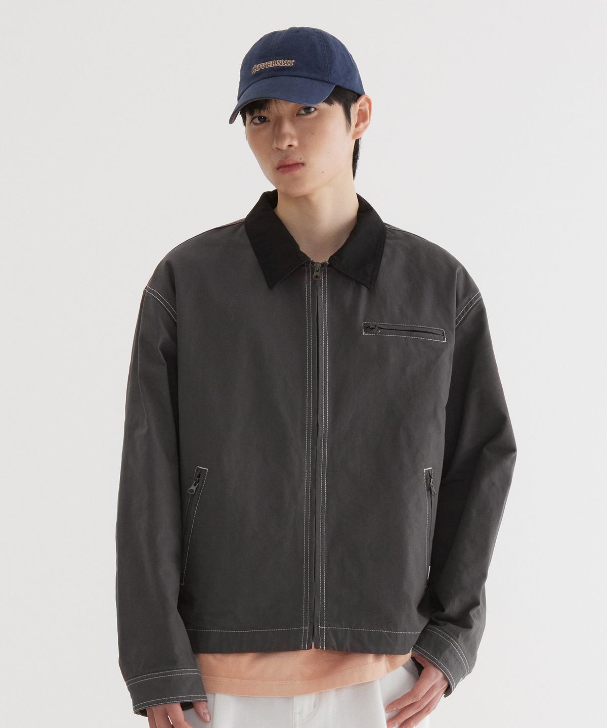 커버낫(COVERNAT) 워크 자켓 Charcoal