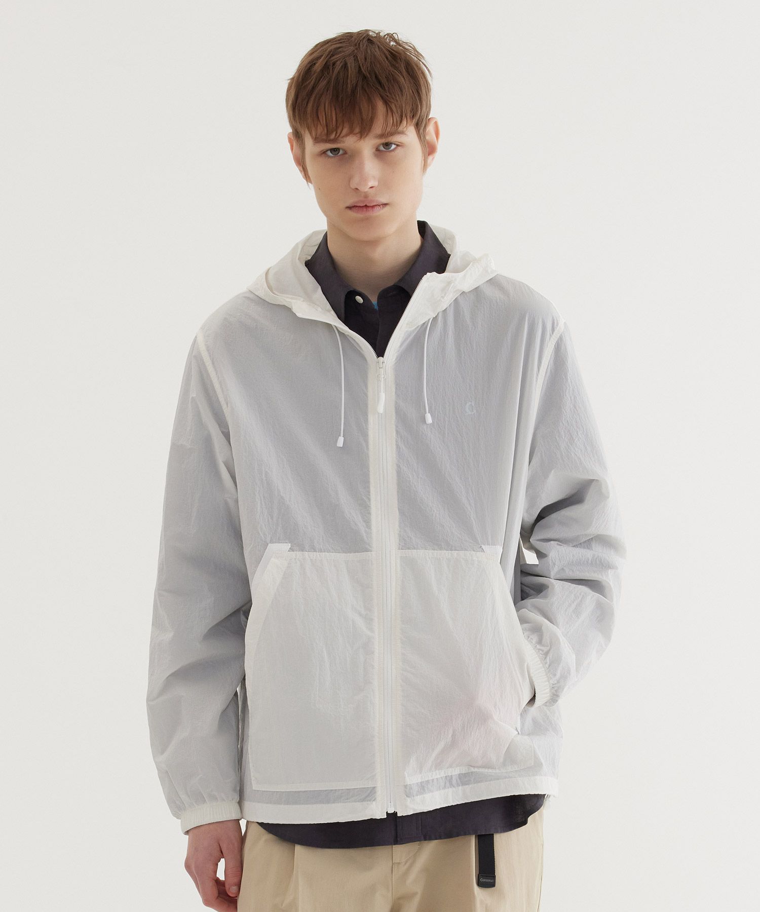 COVERNATのPackable Lightweight Windbreaker Jacket 全3色 MUSINSA | COVERNAT Lightweight Packable Windbreaker Gray