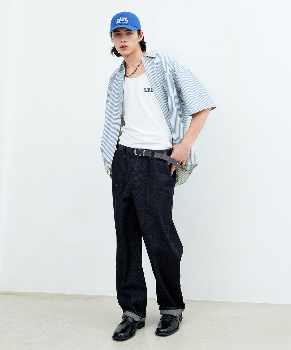 리(LEE) 이지 오피서 데님 팬츠 블랙 워싱