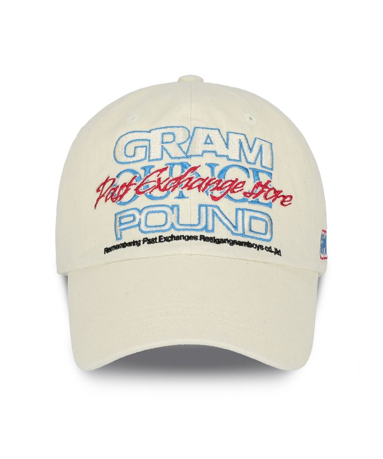 Typo Overlapped 6-Panel Cap_Washed Cream