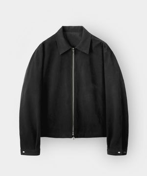 스웨이드 블루종 자켓_블랙