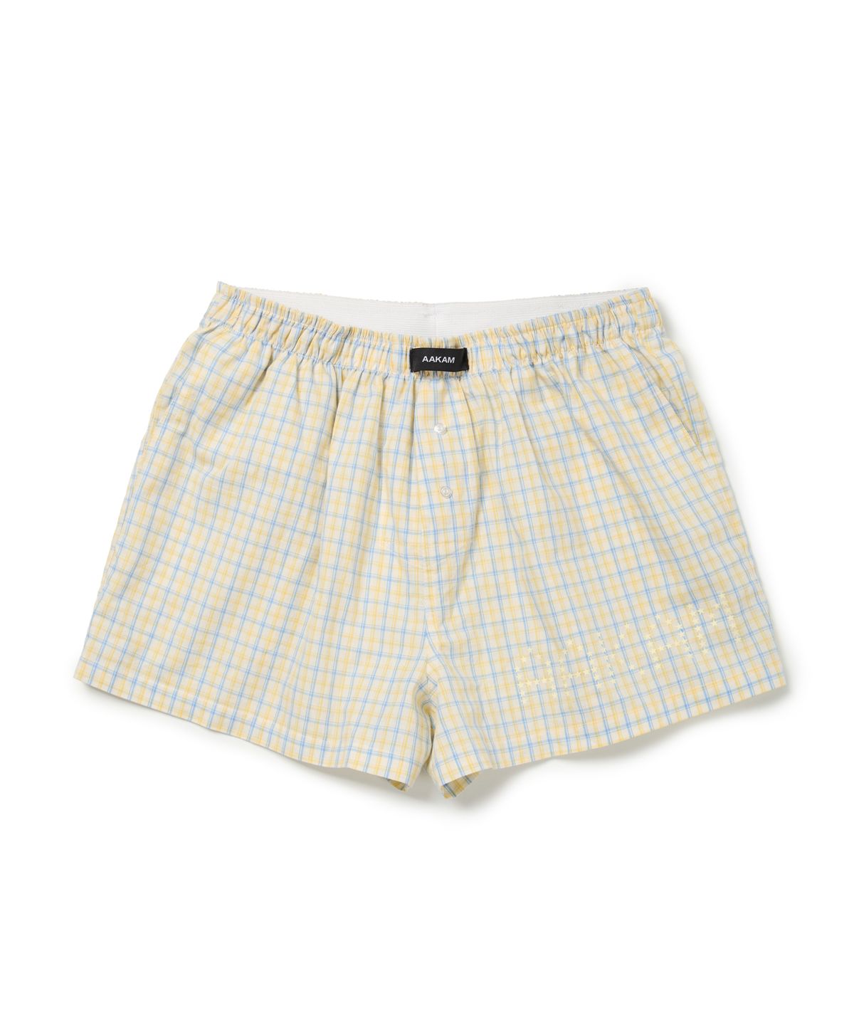 아캄(AAKAM) Check Boxer (Yellow)