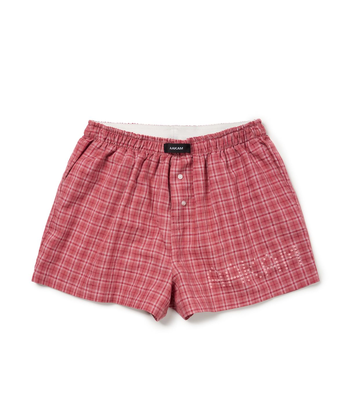 아캄(AAKAM) Check Boxer (Red)