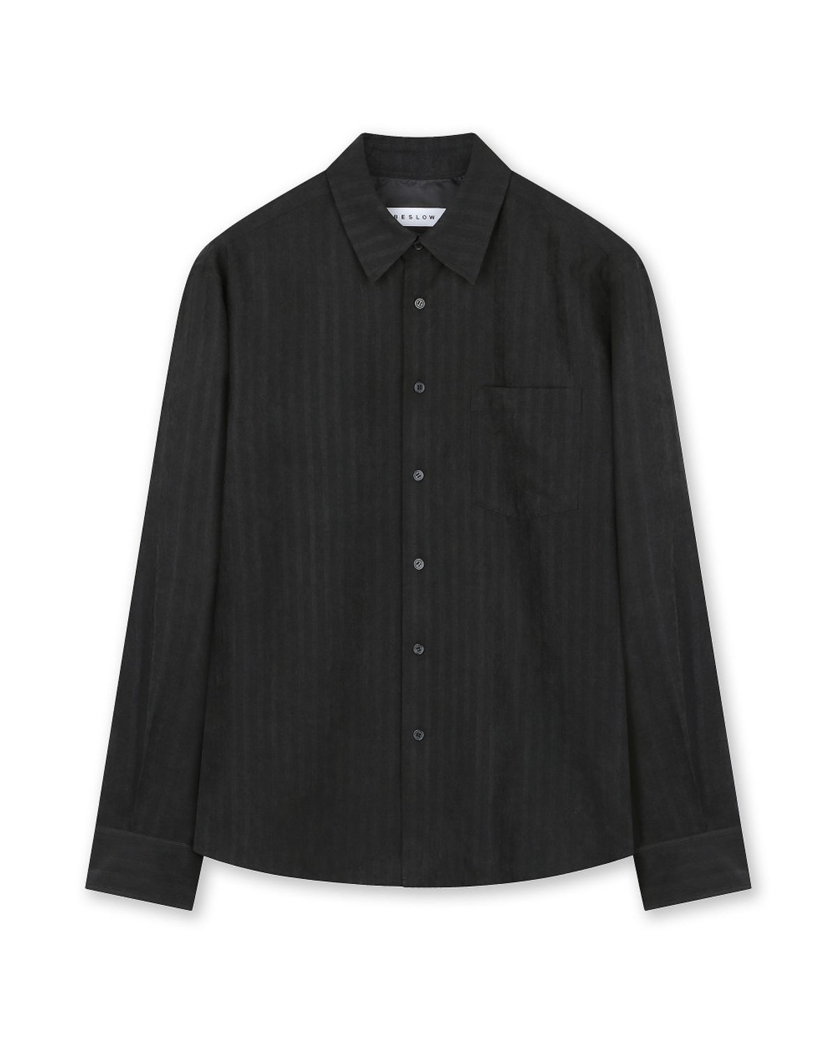 비슬로우(BESLOW) RELAXED STRIPE SHIRT BLACK