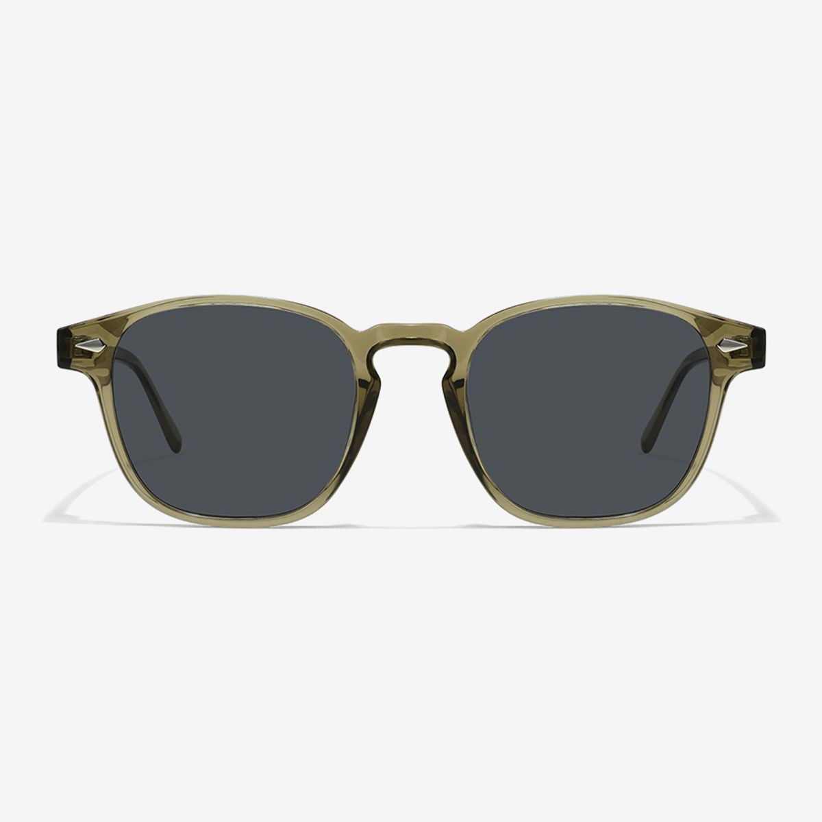 스타일워크(STYLEWORK) 뿔테 선글라스 STYLE WORK TR90-02 C4_올리브 투명 남녀공용 데일리
