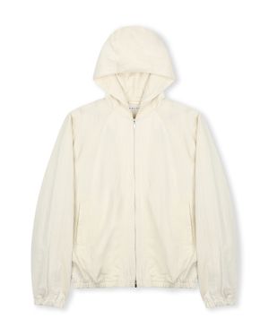 LAYERED HOODED ZIP UP JUMPER IVORY