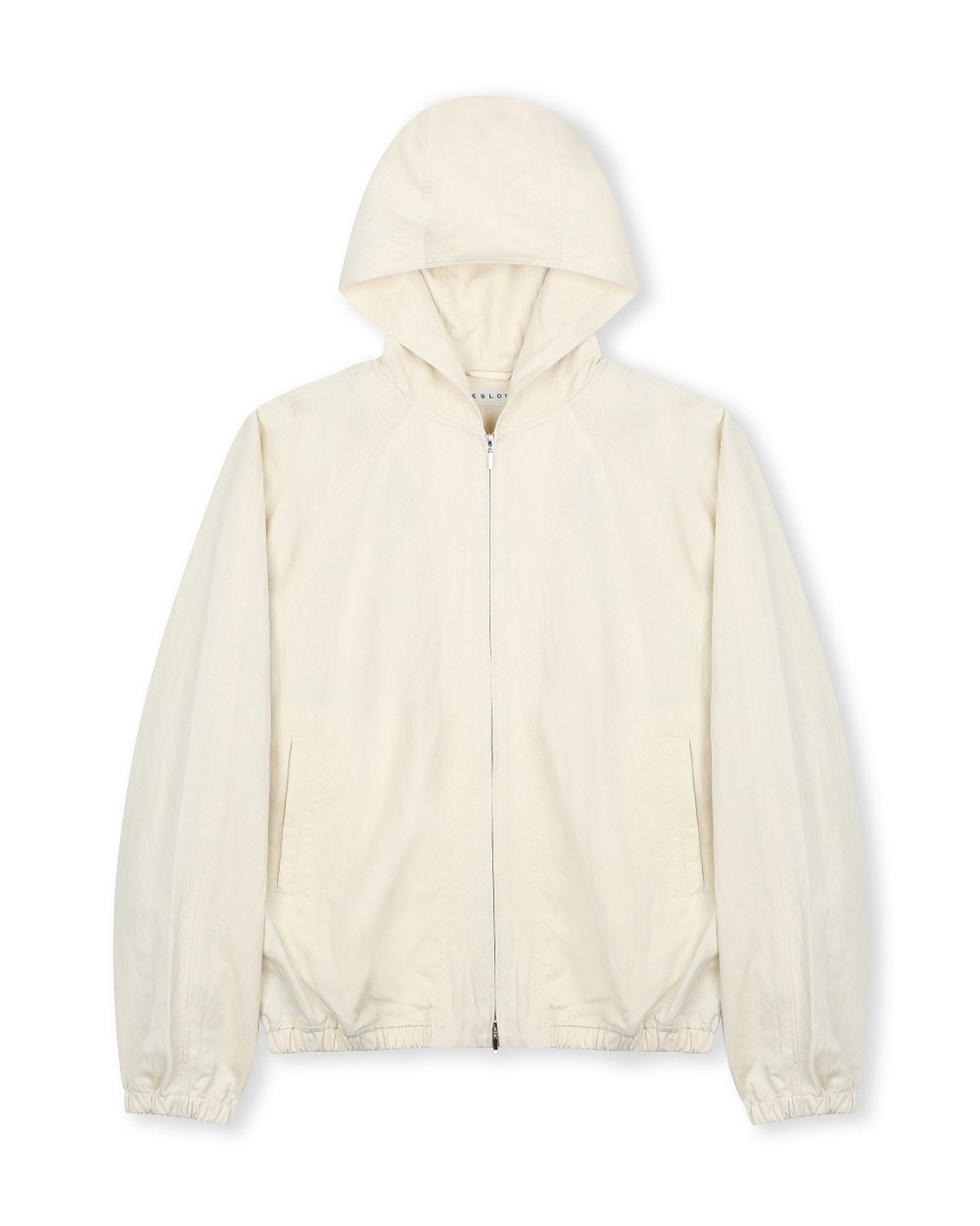 비슬로우(BESLOW) LAYERED HOODED ZIP UP JUMPER IVORY