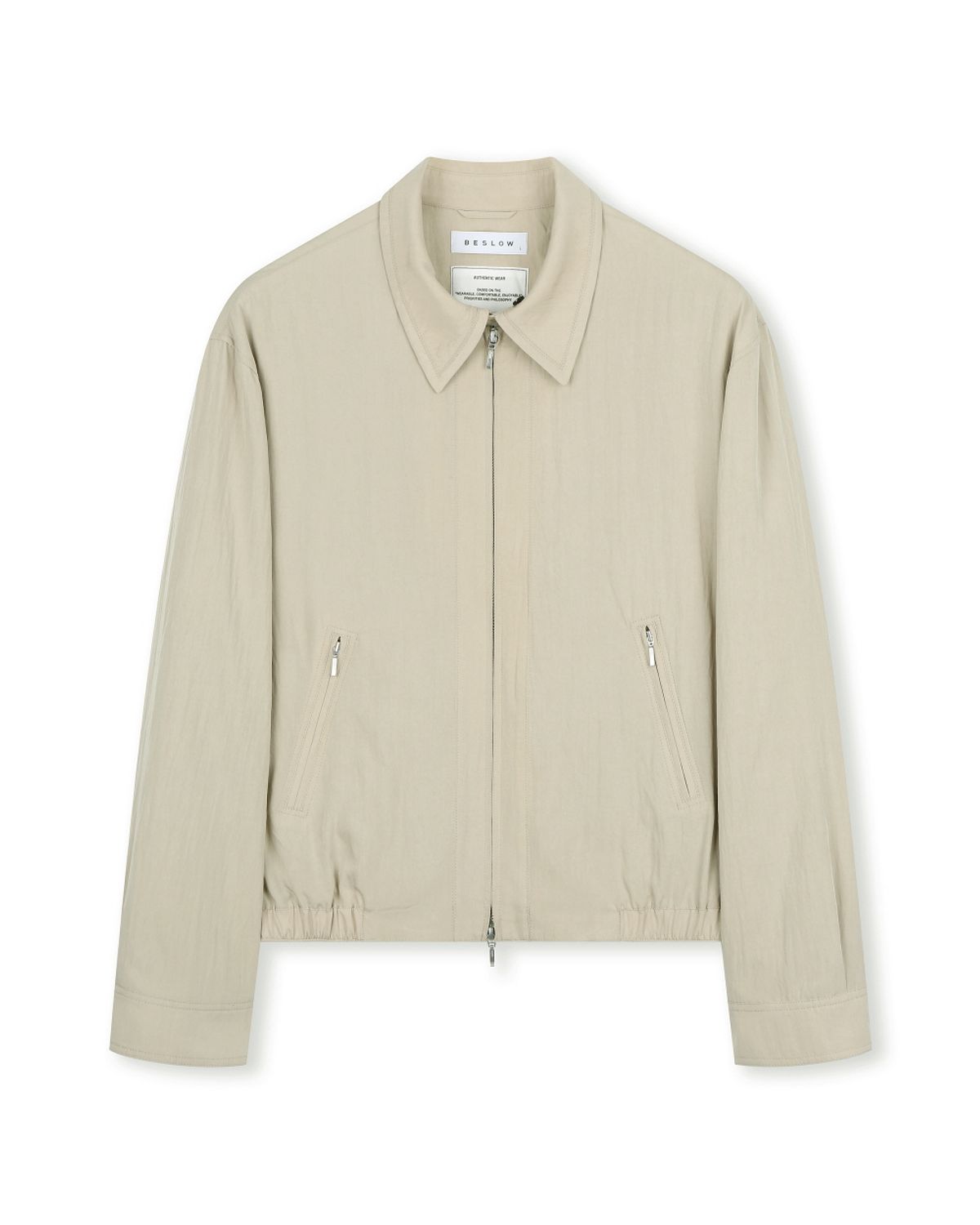 비슬로우(BESLOW) CRINKLE DRIZZLER JACKET ECRU