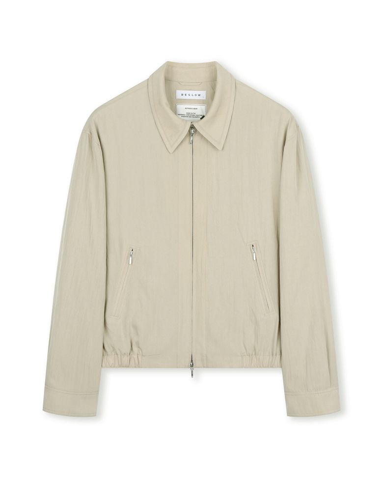 CRINKLE DRIZZLER JACKET ECRU