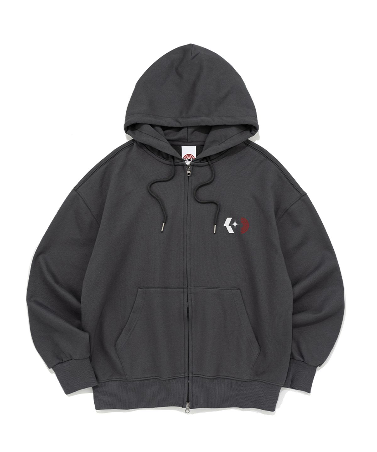 켄다(KENDA) K-STAR LOGO HOOD ZIP-UP (CHARCOAL)
