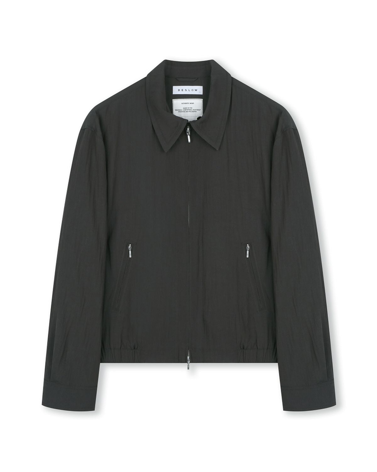 비슬로우(BESLOW) CRINKLE DRIZZLER JACKET CHARCOAL