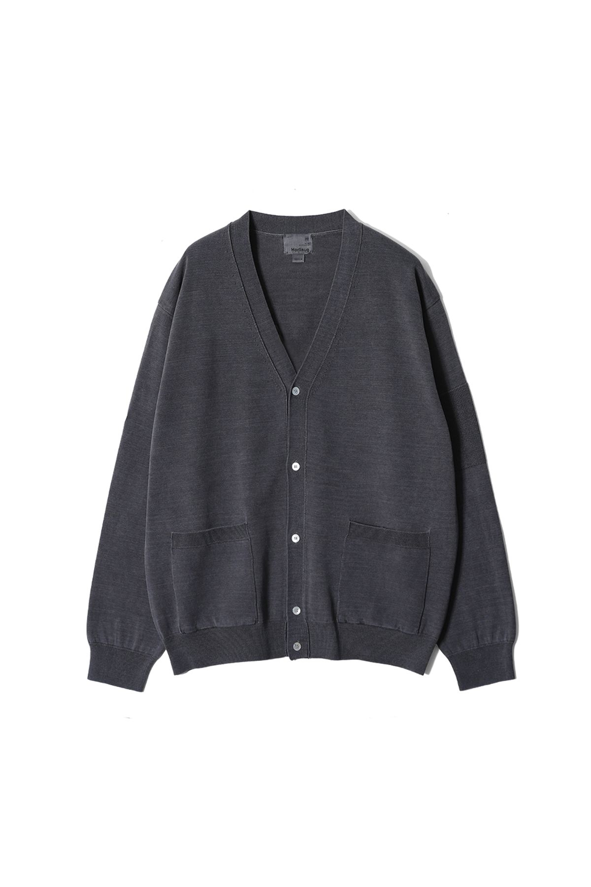홀리선(HORLISUN) Eliot Garment Dyeing Knit Cardigan Indigo Navy
