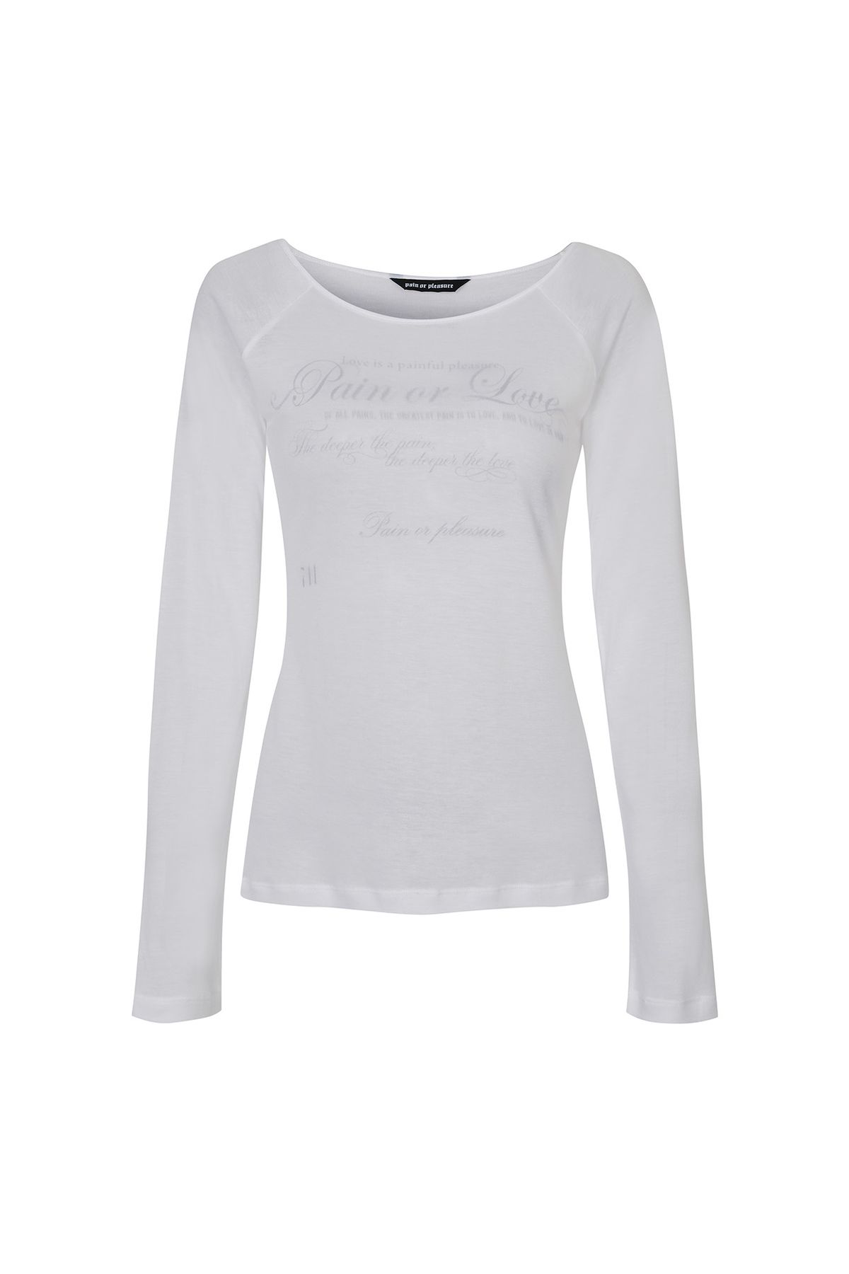 페인오어플레져(PAINORPLEASURE) FOG LOOSE TOP white