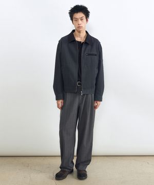 스트라이프 트러커 팬츠 GREY