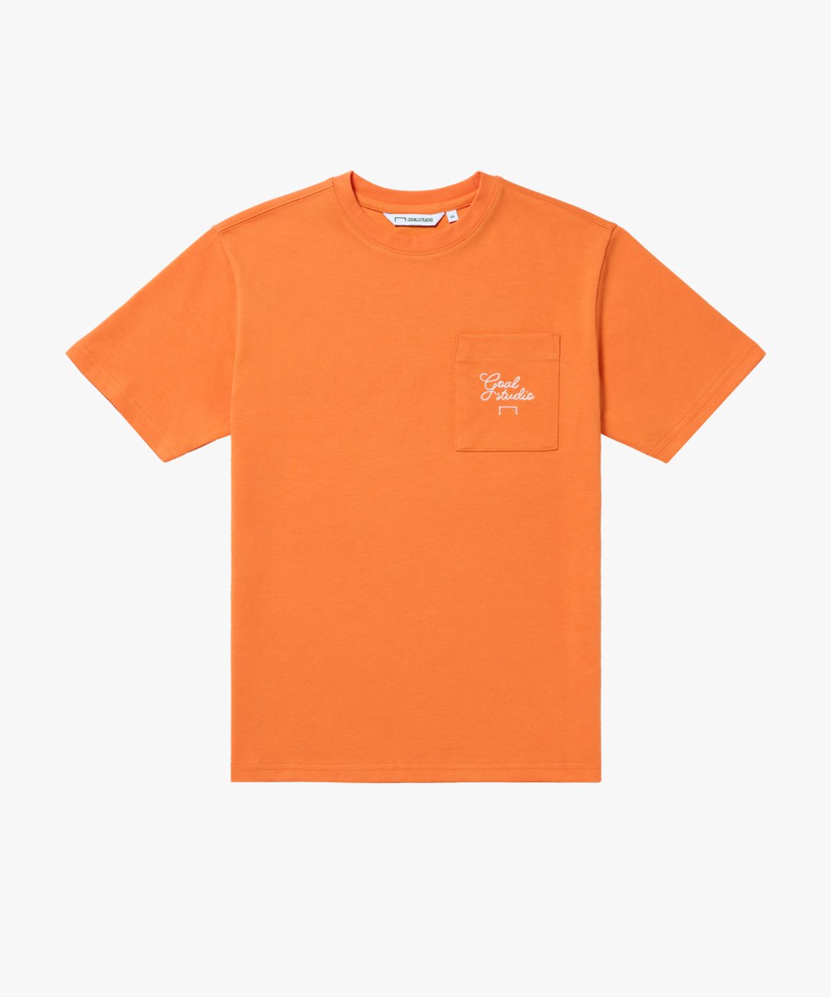 골스튜디오(GOALSTUDIO) AIR MESH GRAFFITI LOGO POCKET TEE-ORANGE