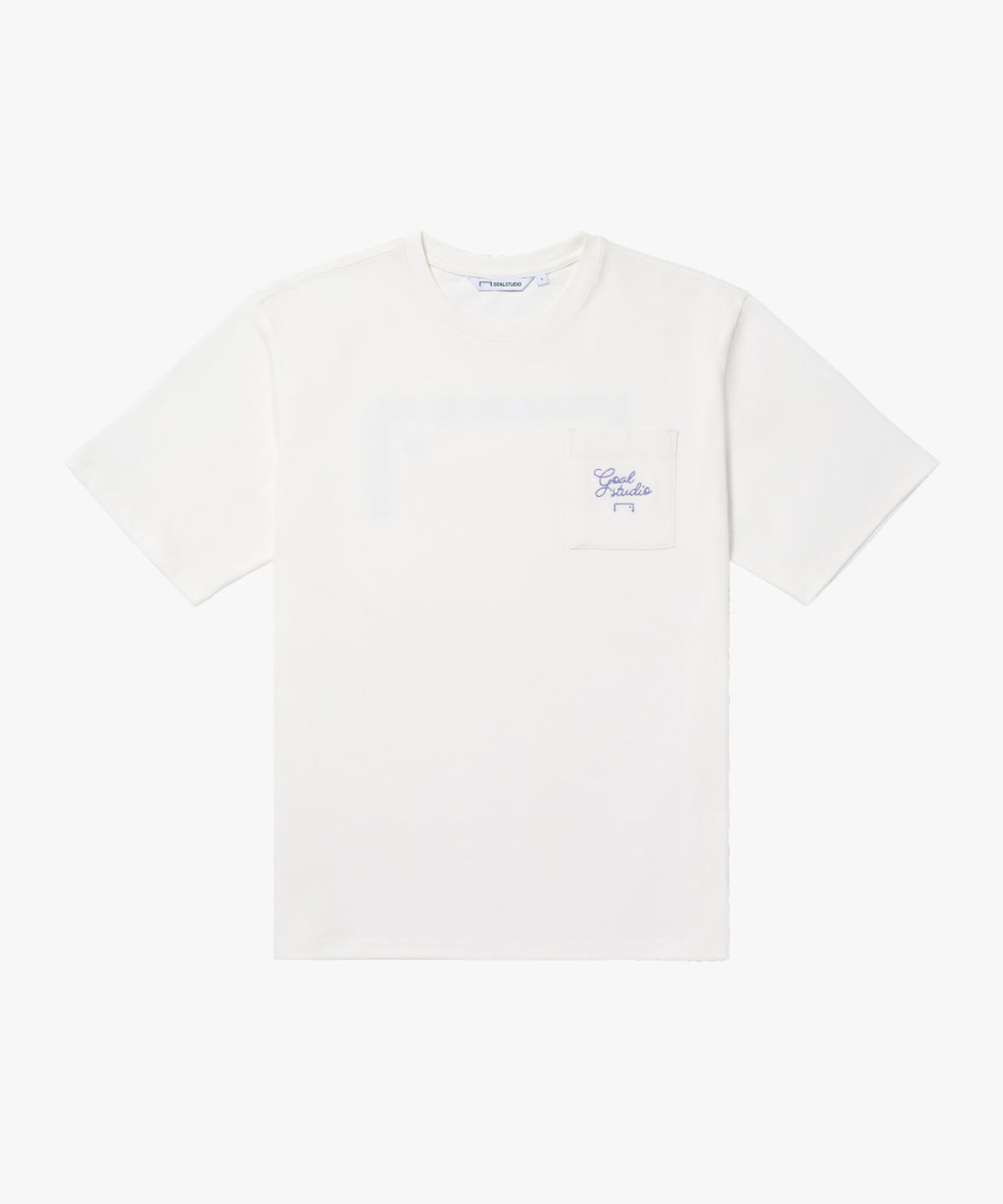 골스튜디오(GOALSTUDIO) AIR MESH GRAFFITI LOGO POCKET TEE-OFF WHITE