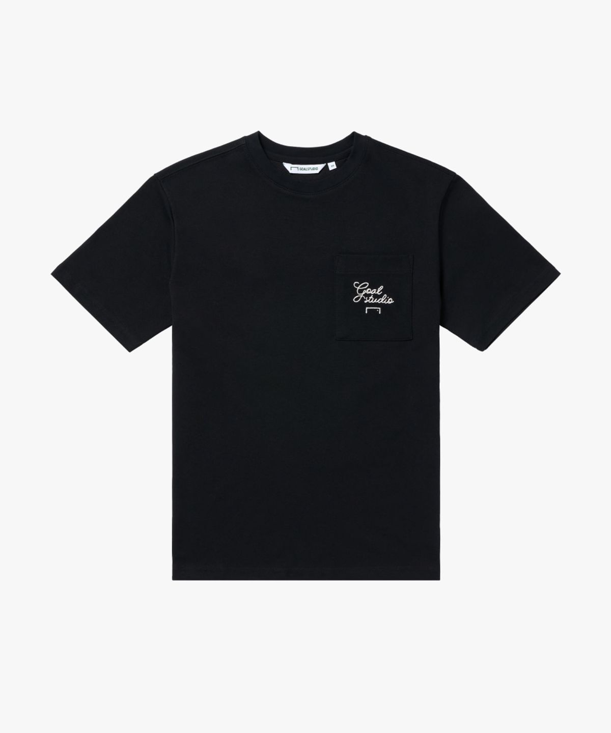 골스튜디오(GOALSTUDIO) AIR MESH GRAFFITI LOGO POCKET TEE-BLACK