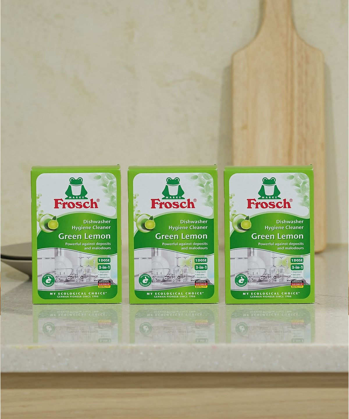 프로쉬(FROSCH) 독일 식기세척기 클리너 125g 1회분 3개