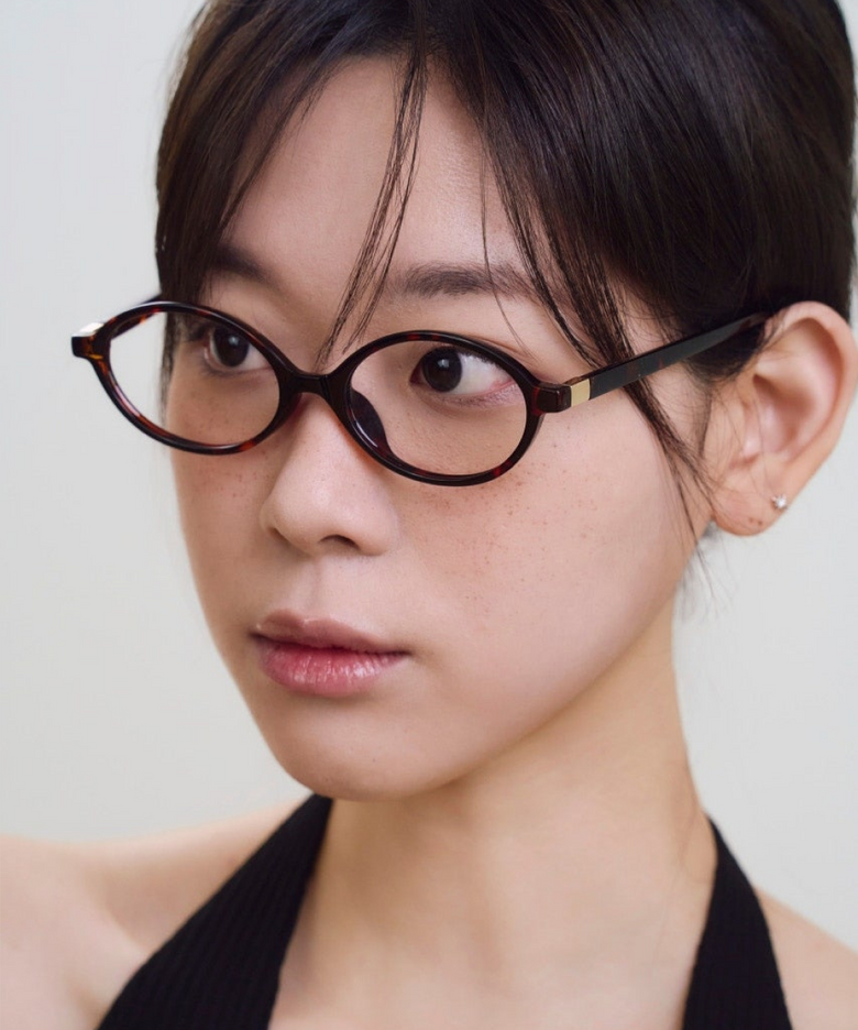 [블루라이트 차단] 긱시크 오벌 브라운