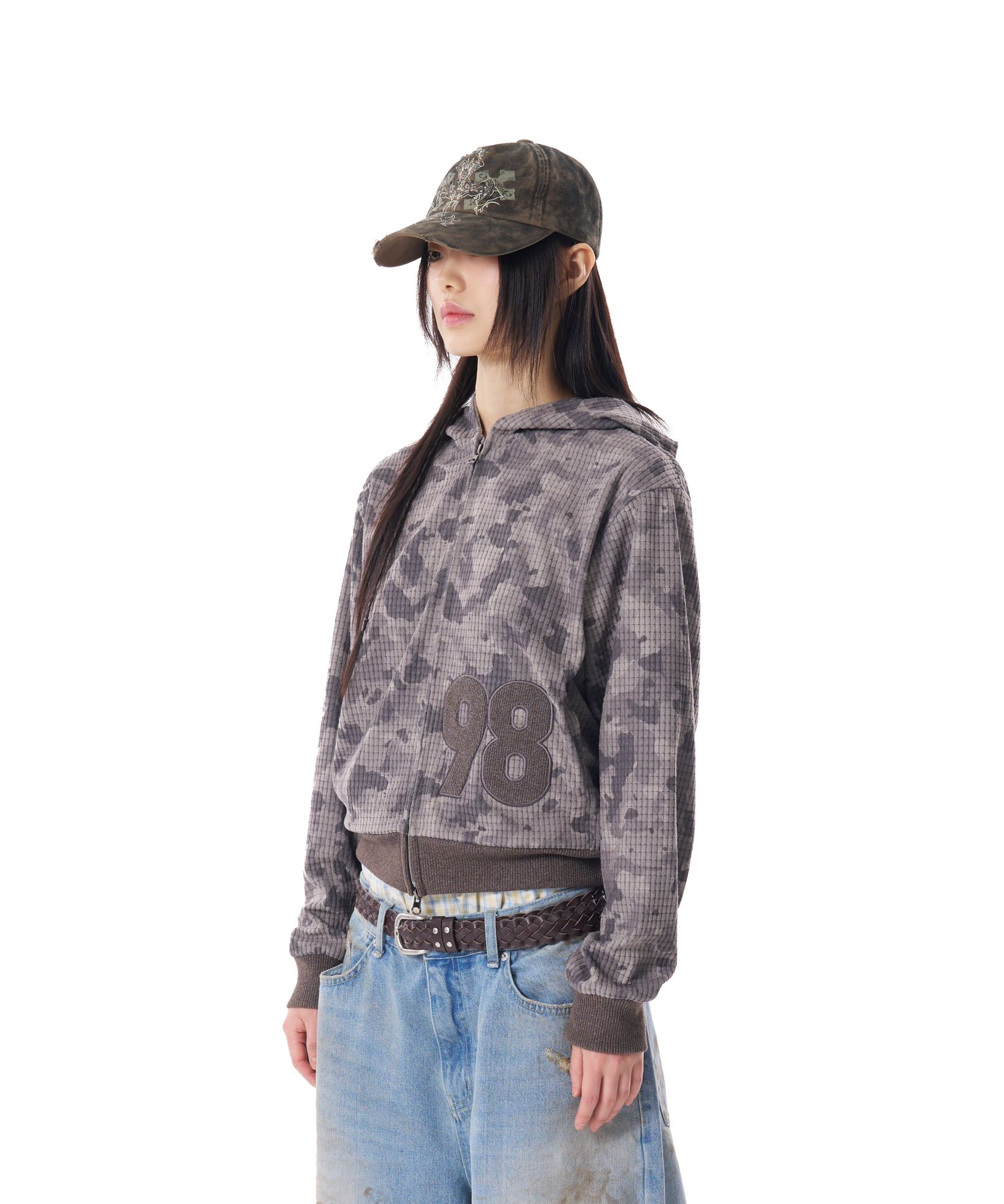 【AAKAM】98 Patch Camouflage Zip-Up Hoodie★韓国人気★追跡付 MUSINSA | AAKAM 98 Patch Camouflage Zip-Up Hoodie (Khaki)