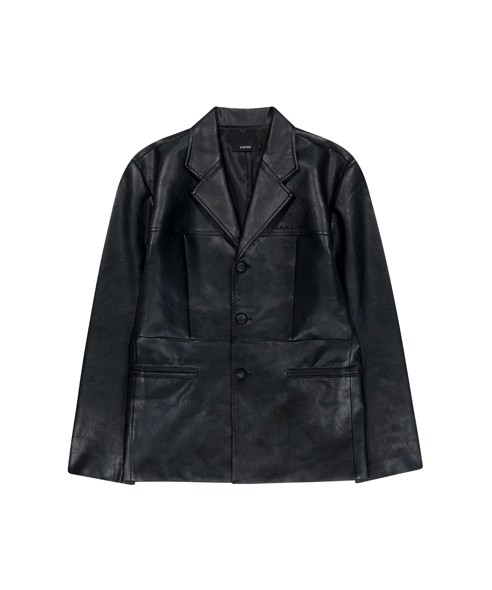 AAKAM ウエスタン　レザー ジャケット musinsa MUSINSA | AAKAM Western Collar Leather Jacket (Brown)