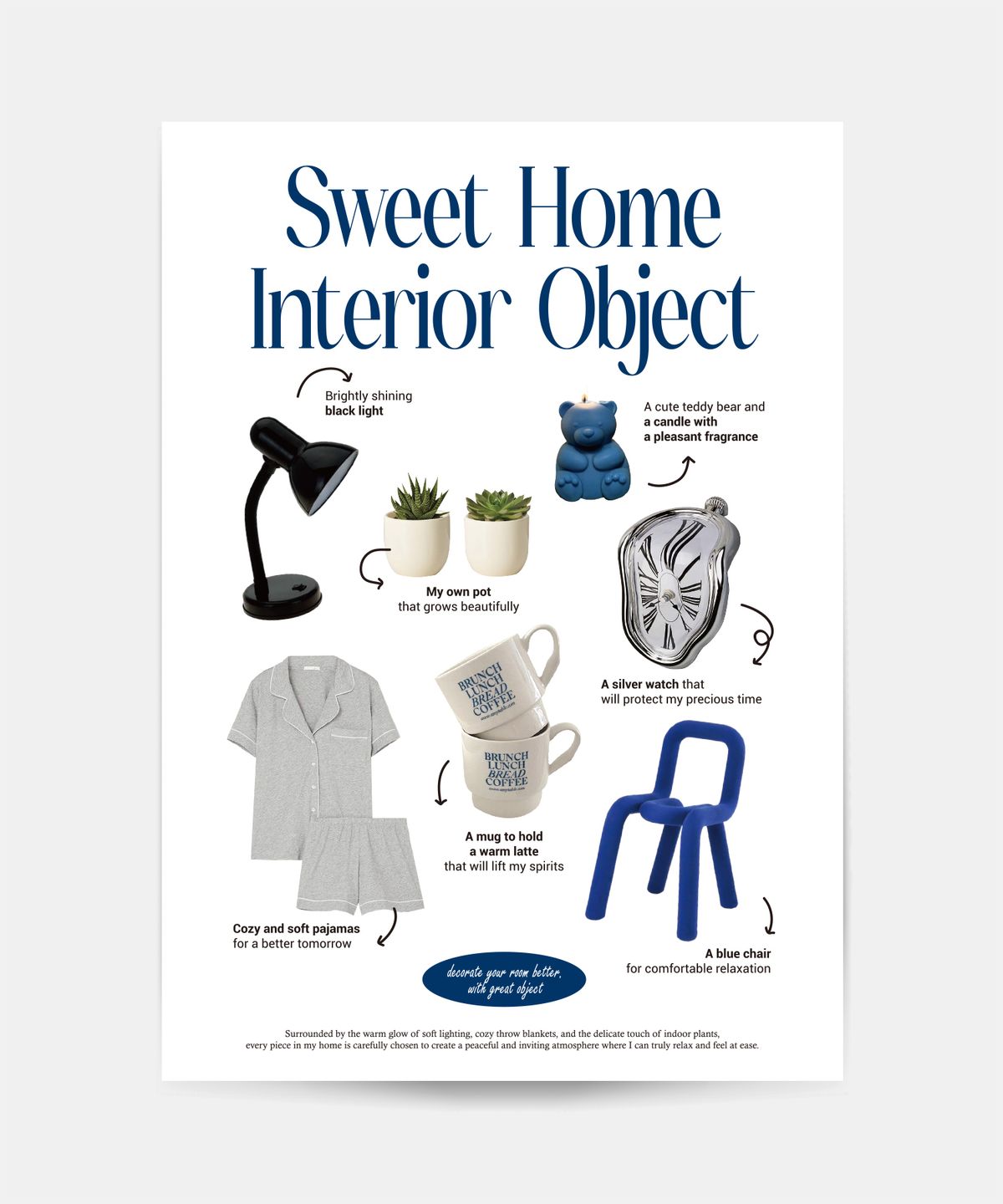 소유템(SOUTEM) Blue object Poster