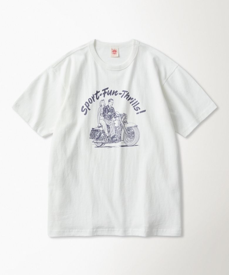 Knight Motorcycle Short Sleeve Tee White