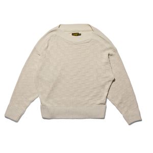 Boatneck Long Sleeve Knit Ivory