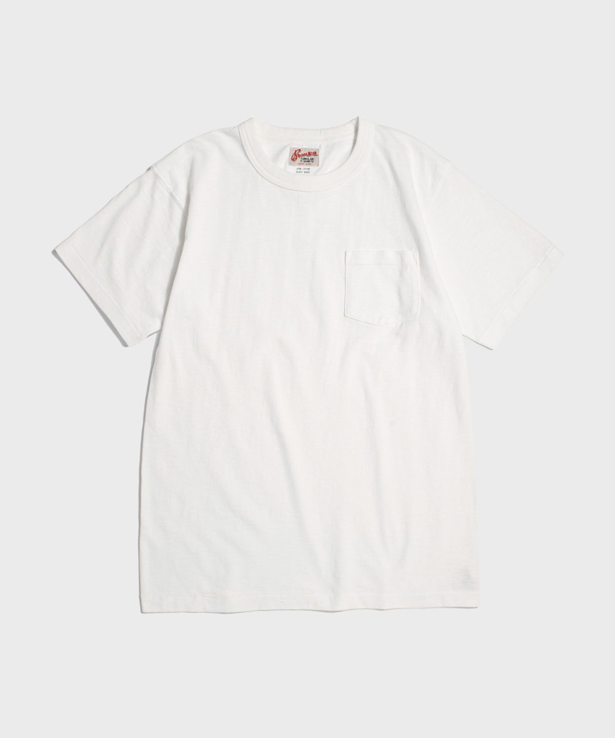 브론슨(BRONSON) Tompkins USA Cotton Single Yarn Pocket Tee White