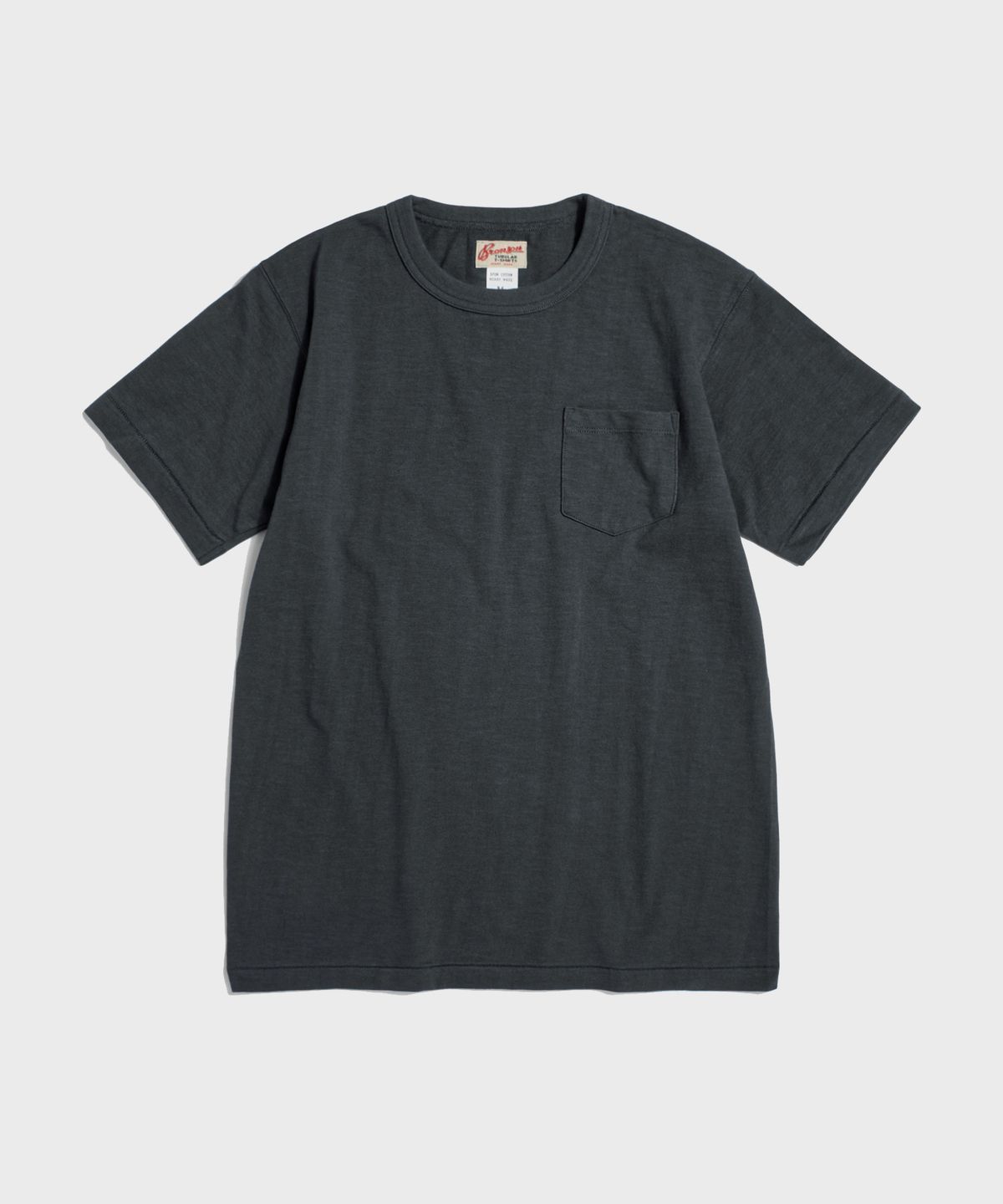 브론슨(BRONSON) Tompkins USA Cotton Single Yarn Pocket Tee Vintage Black