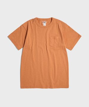 Tompkins USA Cotton Single Yarn Pocket Tee Orange