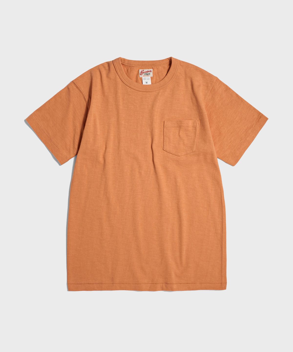 브론슨(BRONSON) Tompkins USA Cotton Single Yarn Pocket Tee Orange