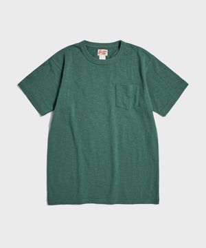 Tompkins USA Cotton Single Yarn Pocket Tee Green