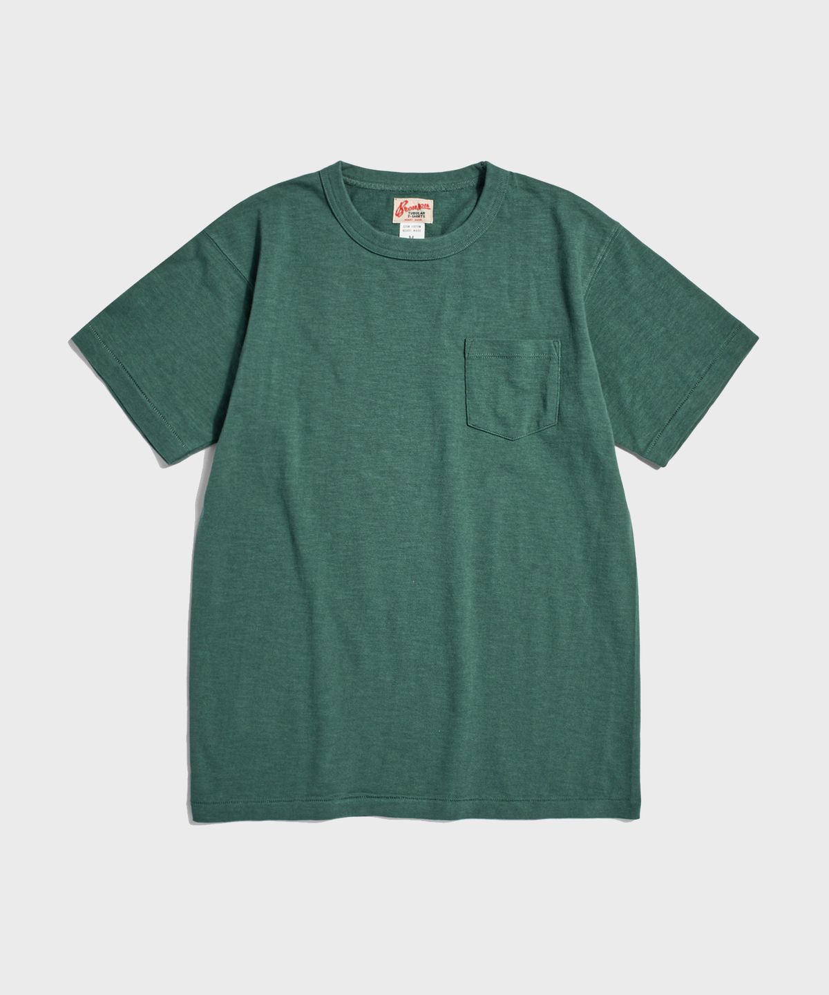 브론슨(BRONSON) Tompkins USA Cotton Single Yarn Pocket Tee Green