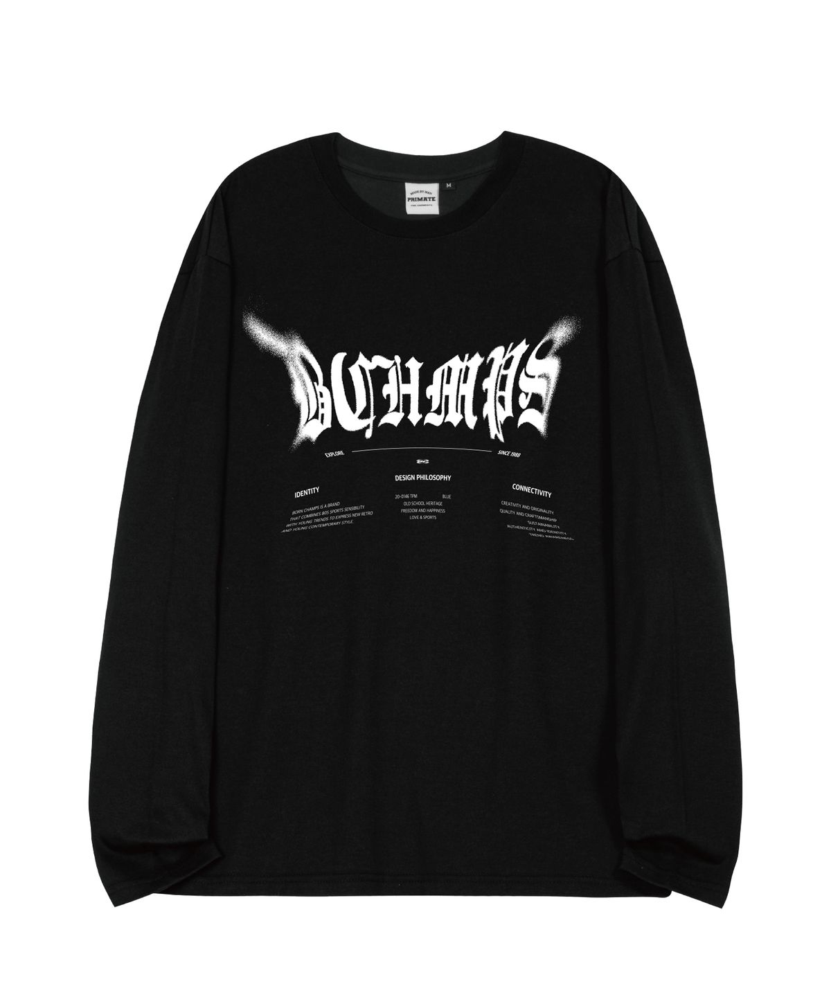 본챔스(BORN CHAMPS) [4 COLORS] DISTORTED DUST 오버핏 롱 슬리브 B25ST19