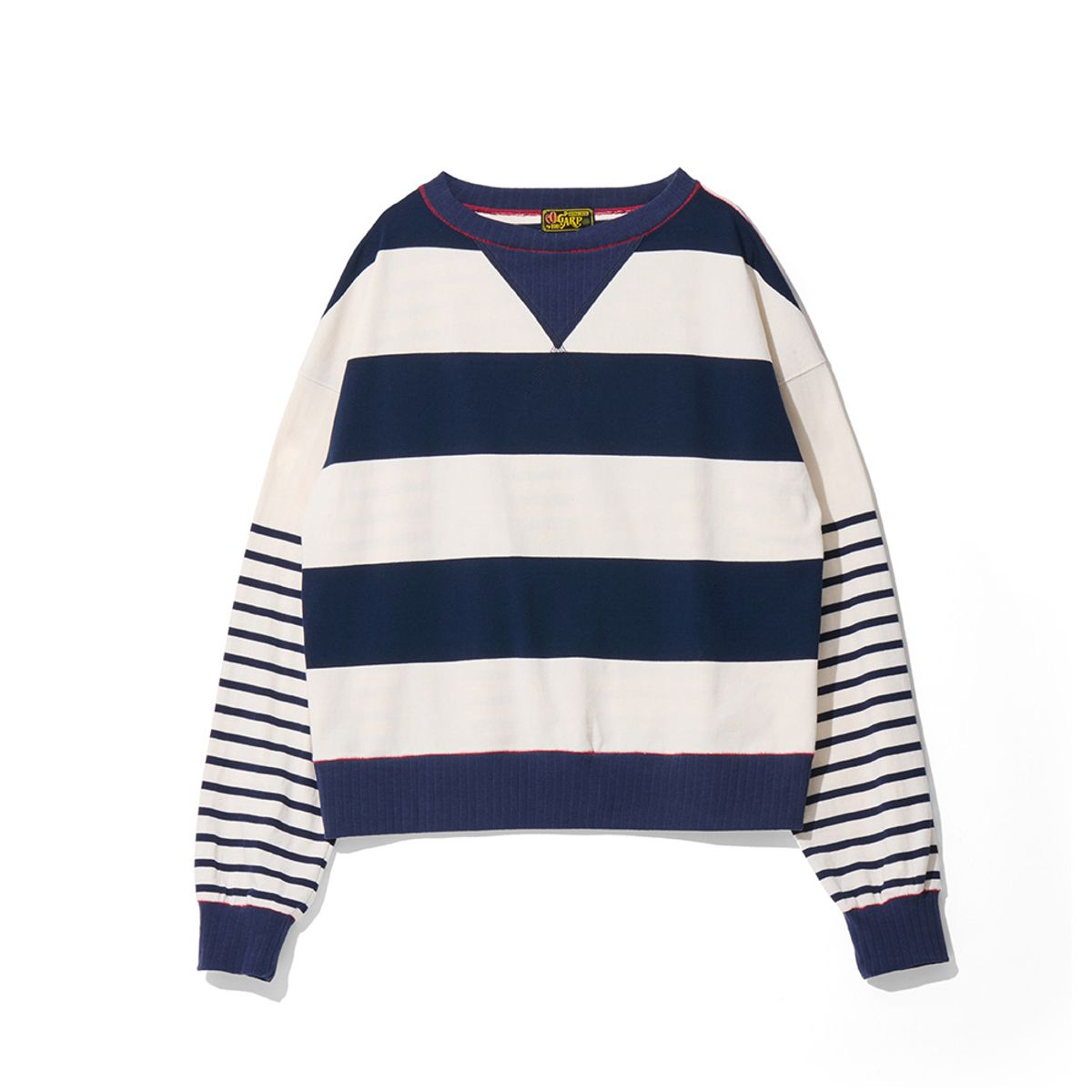 오가프(OGARP) Strain Marine Stripe Sweatshirt Navy