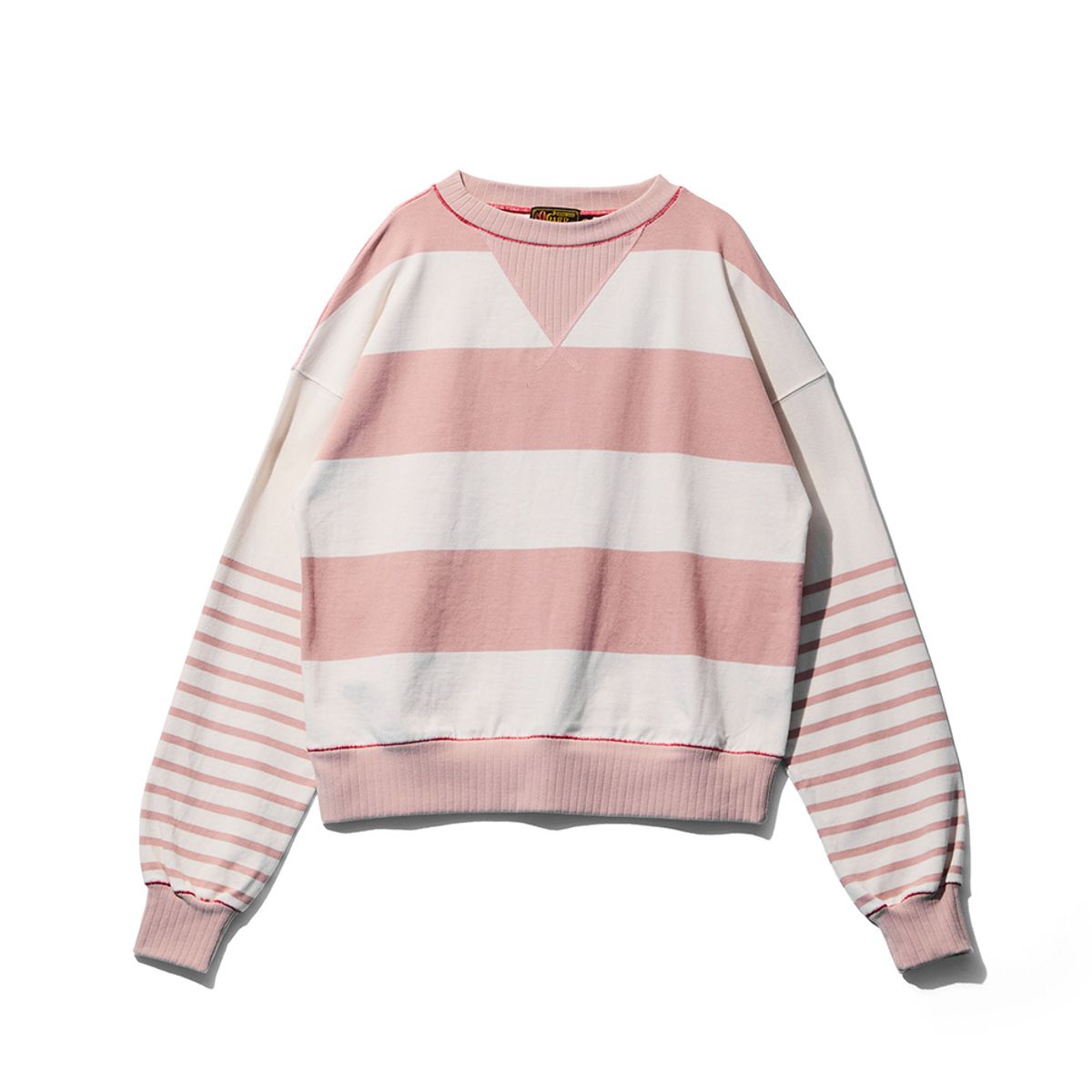 오가프(OGARP) Strain Marine Stripe Sweatshirt Pink