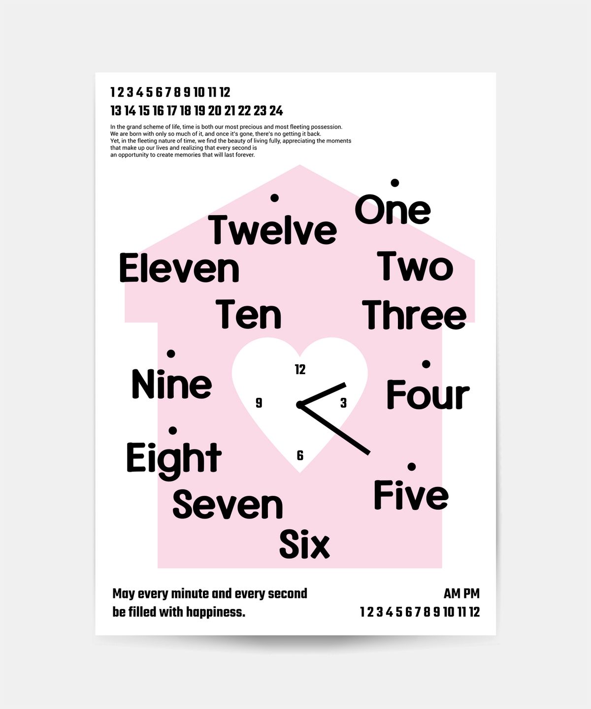 소유템(SOUTEM) A Clock Poster