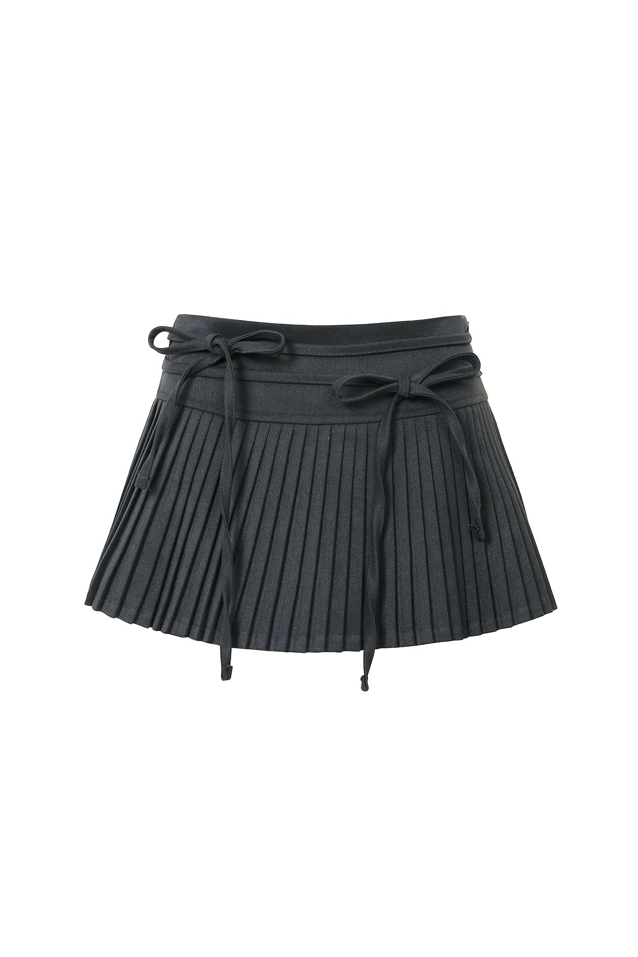 MUSINSA | PAINORPLEASURE ECHO PLEATS SKIRT (SS ver.) charcoal