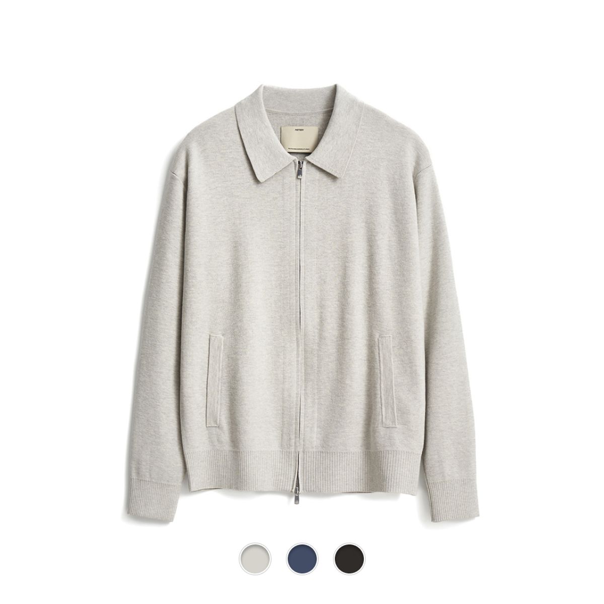 포터리(POTTERY) Comfort Polo Zip-Up Cardigan - 3 Color