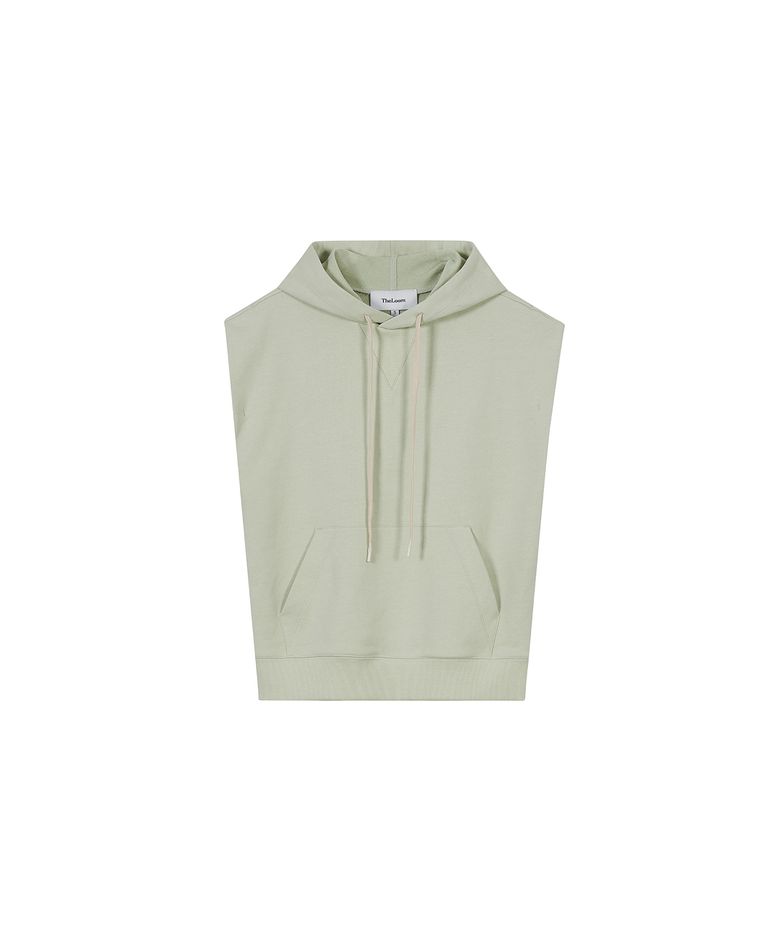 HOODED VEST_MINT