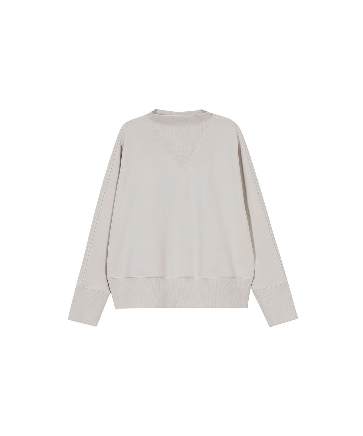 더룸(THELOOM) MOCK NECK SWEAT SHIRT_LIGHT BEIGE