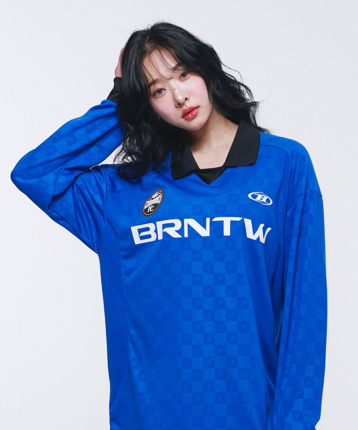 본투윈(BORN TO WIN) MONOGRAM SOCCER JERSEY [BLUE]