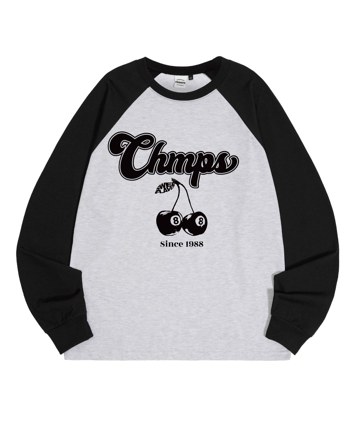 본챔스(BORN CHAMPS) [5 COLORS] 본 8 체리 래글런 오버핏 롱 슬리브 B25ST23